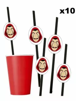 10 Pailles Casa De Papel