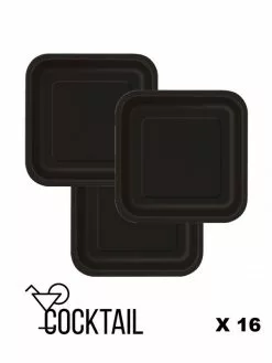 Assiettes Cocktail Noire Casa De Papel