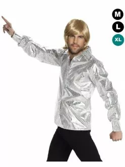Chemise Claude François Paillettes Argent