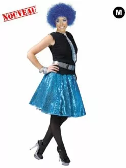 Jupe Disco Bleu