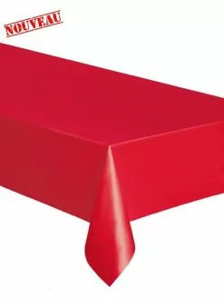 Nappe Plastique Rouge