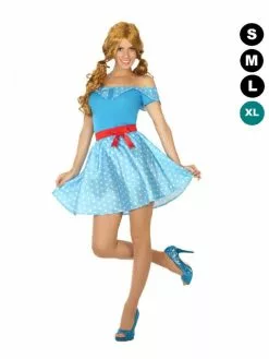 Robe Années 50 Bleue
