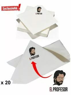 Serviettes El Profesor Casa De Papel