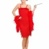 Déguisement Femme Charleston Rouge -J. Valentine Catalog Vente veste queue de pie rouge pour femme